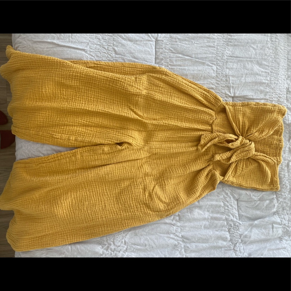 Mustard Yellow Flare Jumpsuit